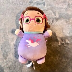 SQUISHMALLOWS 11” HUGMEES COCOMELON BELLA PLUSHY STUFFED TOY l PURPLE PINK